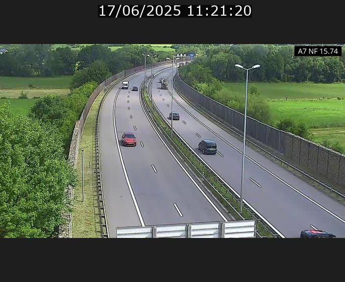 Caméra trafic Luxembourg - A7, Tunnel Mersch, entrée nord, direction Lorentzweiler