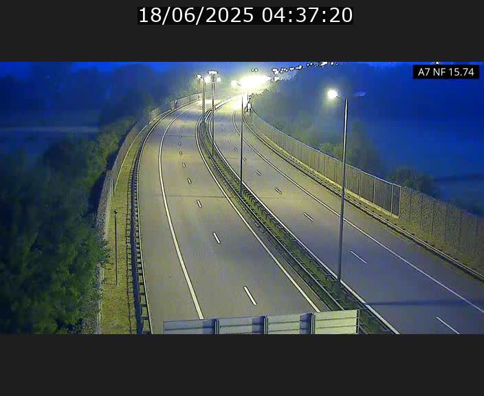 Caméra trafic Luxembourg - A7, Tunnel Mersch, entrée nord, direction Lorentzweiler
