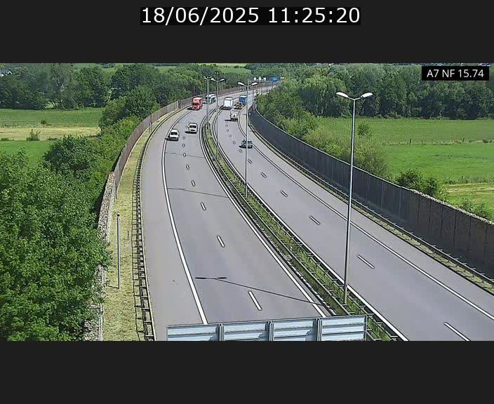 Caméra trafic Luxembourg - A7, Tunnel Mersch, entrée nord, direction Lorentzweiler
