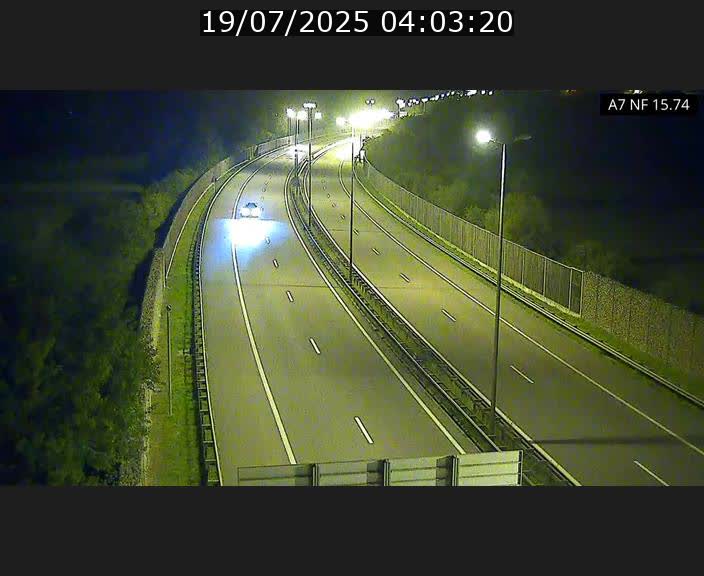 <h2>Caméra trafic Luxembourg - A7, Tunnel Mersch, entrée nord, direction Lorentzweiler</h2>
