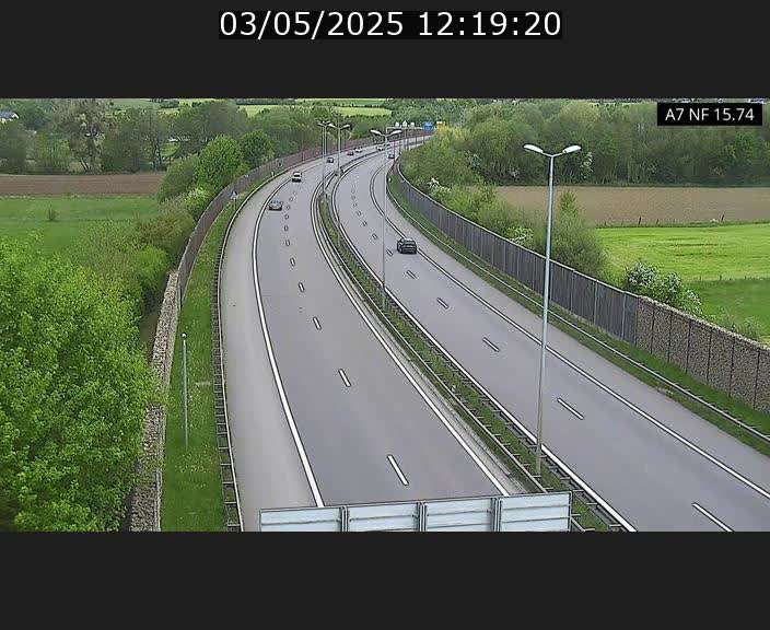 Caméra trafic Luxembourg - A7, Tunnel Mersch, entrée nord, direction Lorentzweiler