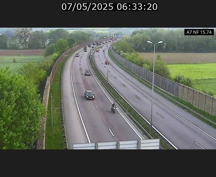 Caméra trafic Luxembourg - A7, Tunnel Mersch, entrée nord, direction Lorentzweiler