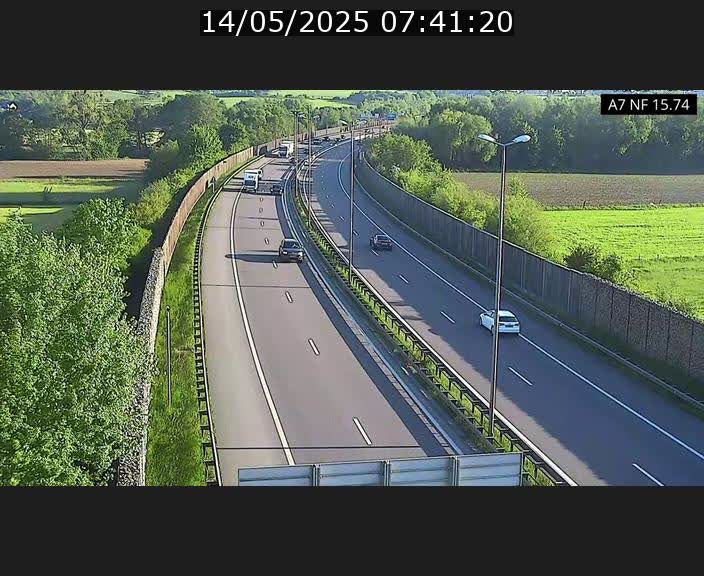 Caméra trafic Luxembourg - A7, Tunnel Mersch, entrée nord, direction Lorentzweiler