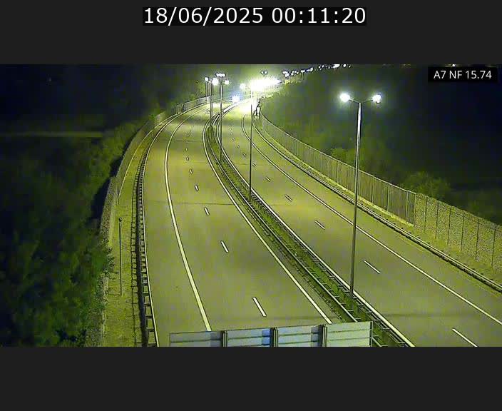 Caméra trafic Luxembourg - A7, Tunnel Mersch, entrée nord, direction Lorentzweiler
