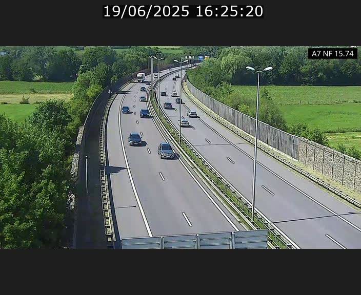 Caméra trafic Luxembourg - A7, Tunnel Mersch, entrée nord, direction Lorentzweiler
