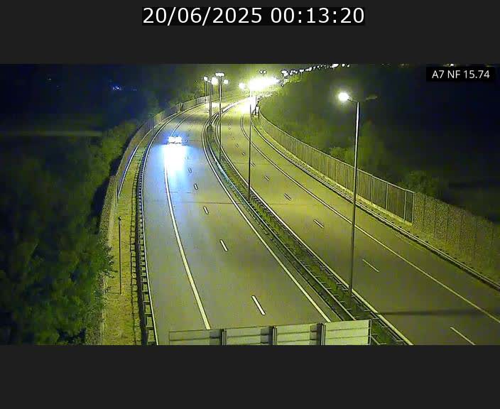 Caméra trafic Luxembourg - A7, Tunnel Mersch, entrée nord, direction Lorentzweiler