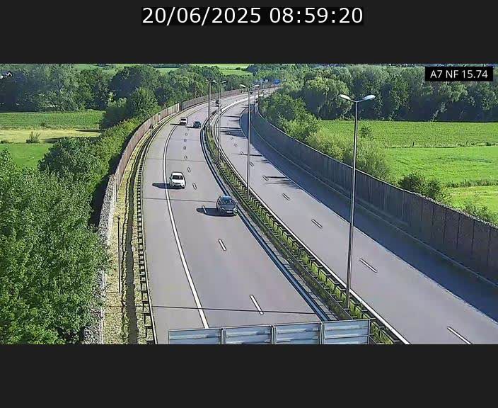 Caméra trafic Luxembourg - A7, Tunnel Mersch, entrée nord, direction Lorentzweiler