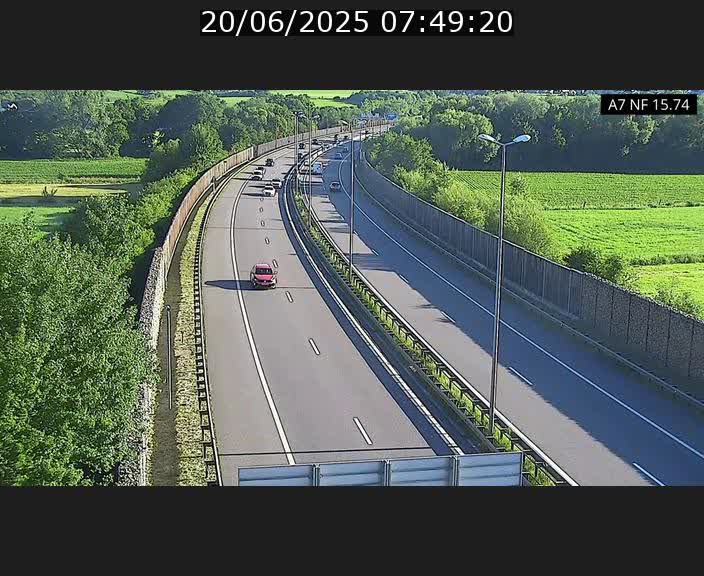 Caméra trafic Luxembourg - A7, Tunnel Mersch, entrée nord, direction Lorentzweiler