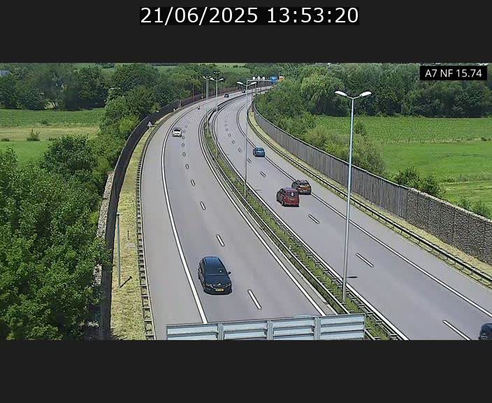 Caméra trafic Luxembourg - A7, Tunnel Mersch, entrée nord, direction Lorentzweiler