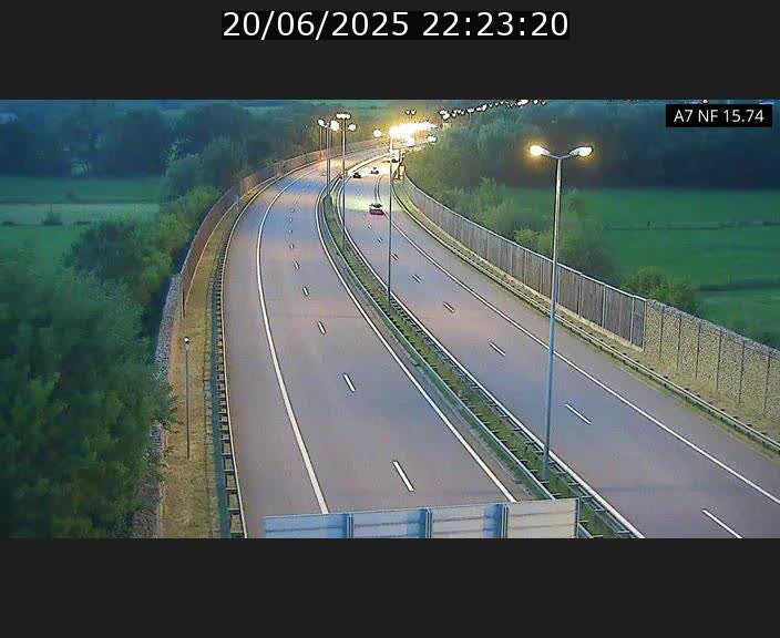 Caméra trafic Luxembourg - A7, Tunnel Mersch, entrée nord, direction Lorentzweiler