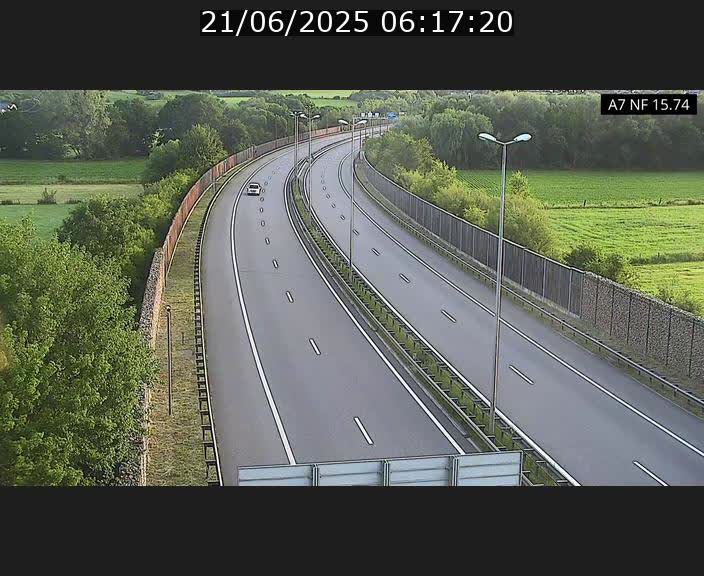 Caméra trafic Luxembourg - A7, Tunnel Mersch, entrée nord, direction Lorentzweiler