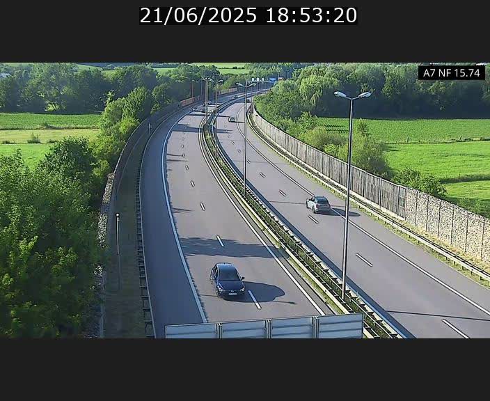 Caméra trafic Luxembourg - A7, Tunnel Mersch, entrée nord, direction Lorentzweiler