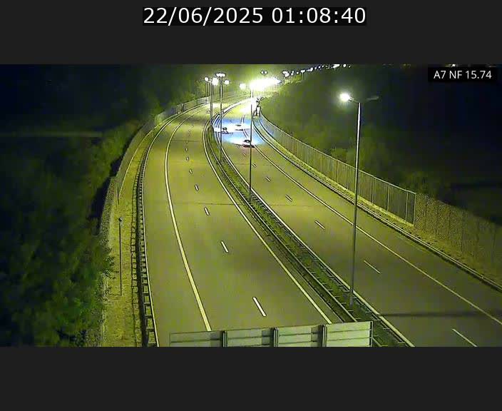 Caméra trafic Luxembourg - A7, Tunnel Mersch, entrée nord, direction Lorentzweiler