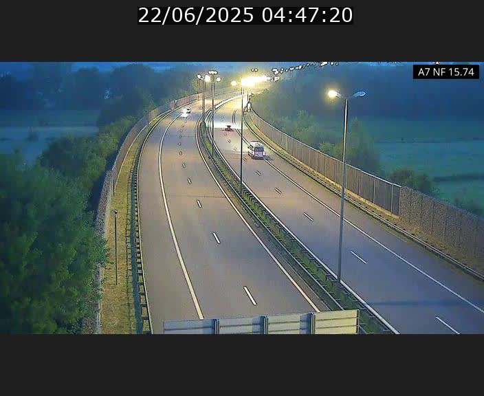 Caméra trafic Luxembourg - A7, Tunnel Mersch, entrée nord, direction Lorentzweiler