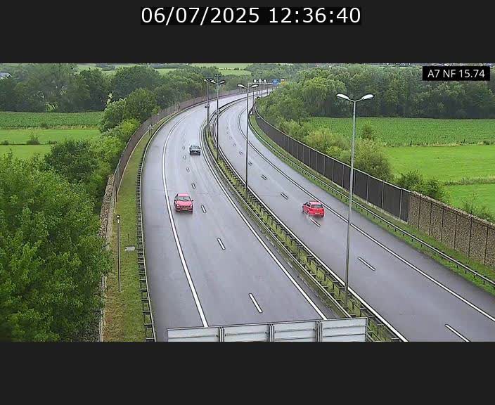 Caméra trafic Luxembourg - A7, Tunnel Mersch, entrée nord, direction Lorentzweiler