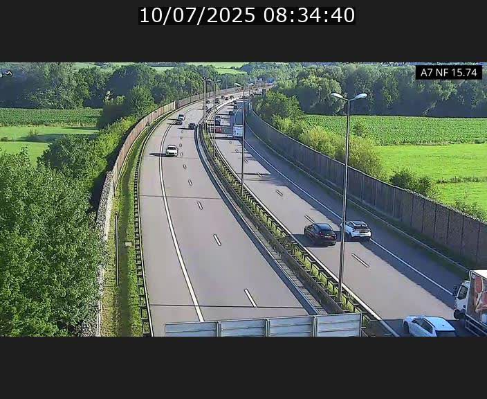 Caméra trafic Luxembourg - A7, Tunnel Mersch, entrée nord, direction Lorentzweiler