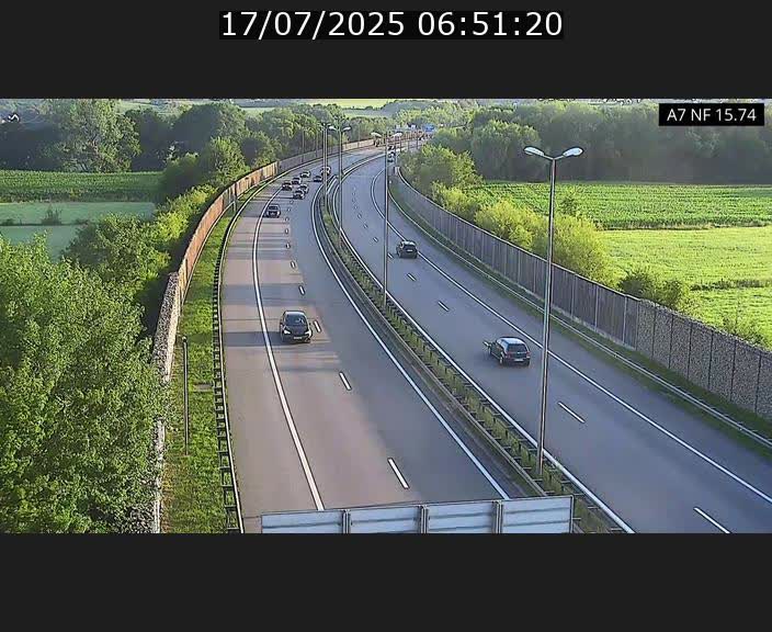 Caméra trafic Luxembourg - A7, Tunnel Mersch, entrée nord, direction Lorentzweiler