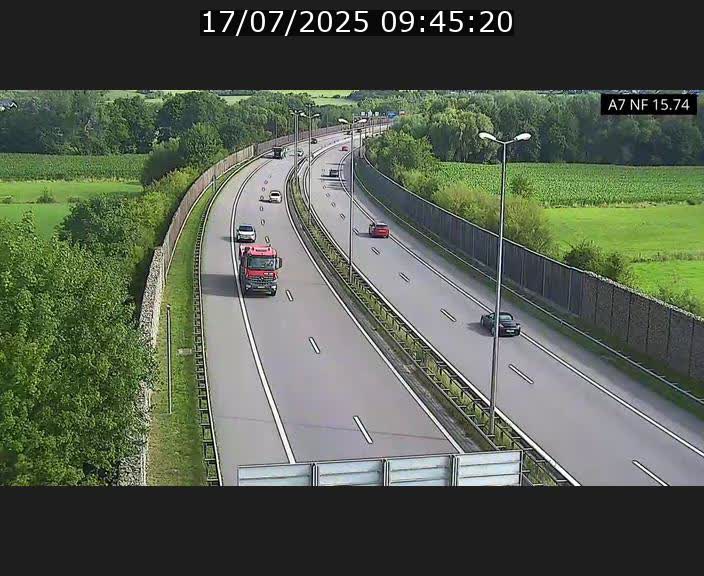 Caméra trafic Luxembourg - A7, Tunnel Mersch, entrée nord, direction Lorentzweiler