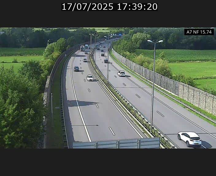 Caméra trafic Luxembourg - A7, Tunnel Mersch, entrée nord, direction Lorentzweiler