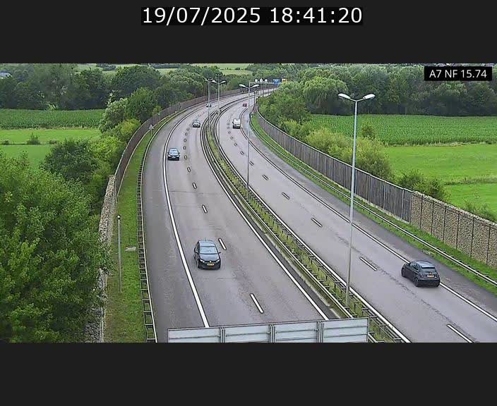 Caméra trafic Luxembourg - A7, Tunnel Mersch, entrée nord, direction Lorentzweiler
