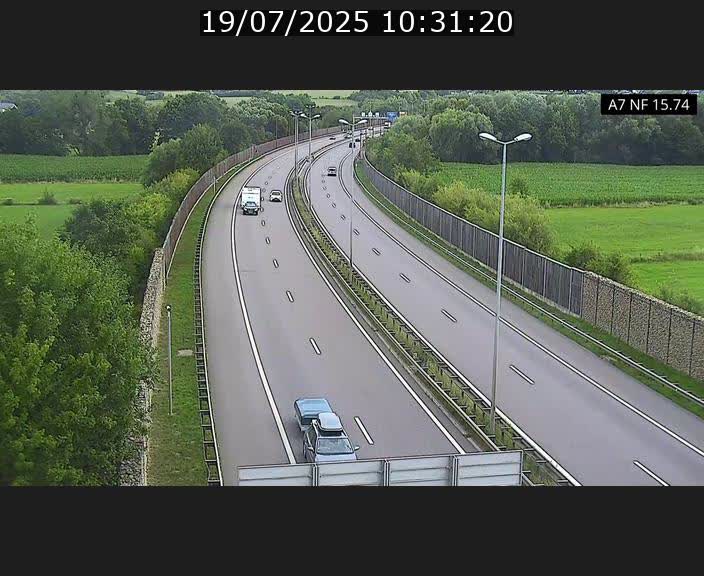 Caméra trafic Luxembourg - A7, Tunnel Mersch, entrée nord, direction Lorentzweiler