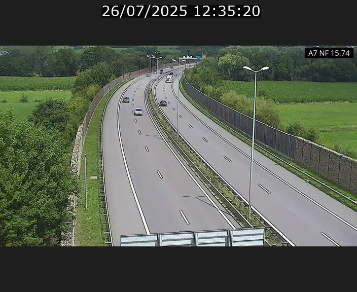 Caméra trafic Luxembourg - A7, Tunnel Mersch, entrée nord, direction Lorentzweiler