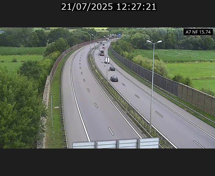 Caméra trafic Luxembourg - A7, Tunnel Mersch, entrée nord, direction Lorentzweiler