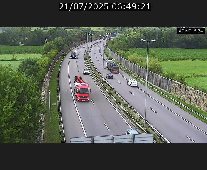 Caméra trafic Luxembourg - A7, Tunnel Mersch, entrée nord, direction Lorentzweiler