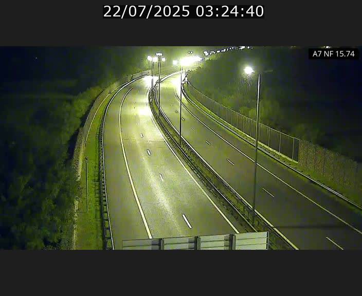 Caméra trafic Luxembourg - A7, Tunnel Mersch, entrée nord, direction Lorentzweiler