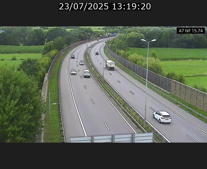 Caméra trafic Luxembourg - A7, Tunnel Mersch, entrée nord, direction Lorentzweiler