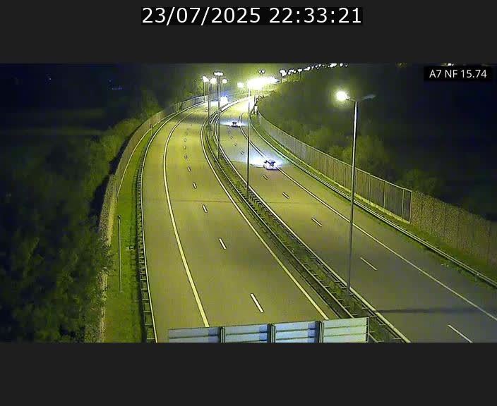 Caméra trafic Luxembourg - A7, Tunnel Mersch, entrée nord, direction Lorentzweiler
