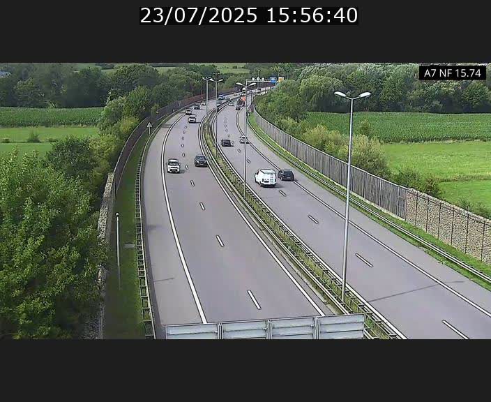 Caméra trafic Luxembourg - A7, Tunnel Mersch, entrée nord, direction Lorentzweiler