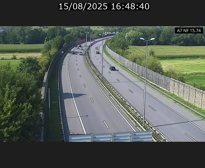 Caméra trafic Luxembourg - A7, Tunnel Mersch, entrée nord, direction Lorentzweiler