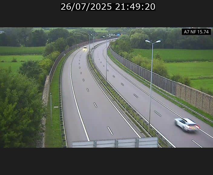 Caméra trafic Luxembourg - A7, Tunnel Mersch, entrée nord, direction Lorentzweiler