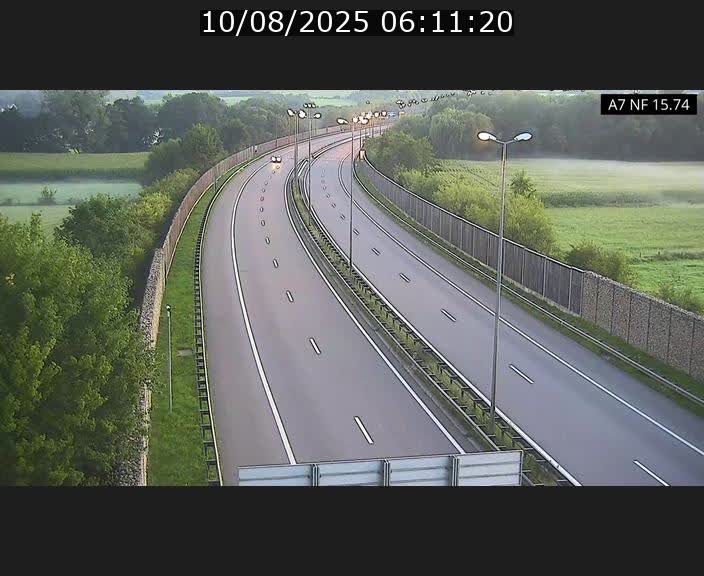Caméra trafic Luxembourg - A7, Tunnel Mersch, entrée nord, direction Lorentzweiler