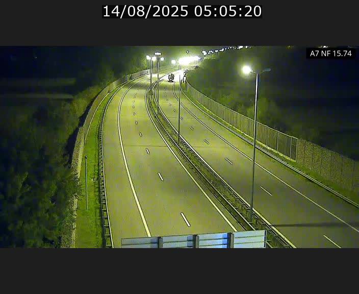 Caméra trafic Luxembourg - A7, Tunnel Mersch, entrée nord, direction Lorentzweiler