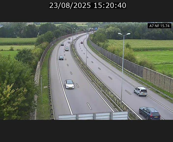 Caméra trafic Luxembourg - A7, Tunnel Mersch, entrée nord, direction Lorentzweiler