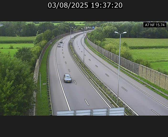Caméra trafic Luxembourg - A7, Tunnel Mersch, entrée nord, direction Lorentzweiler
