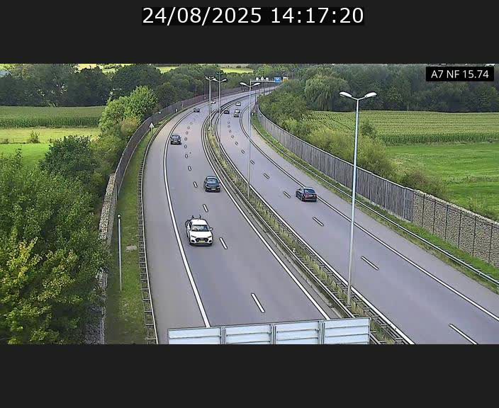 Caméra trafic Luxembourg - A7, Tunnel Mersch, entrée nord, direction Lorentzweiler