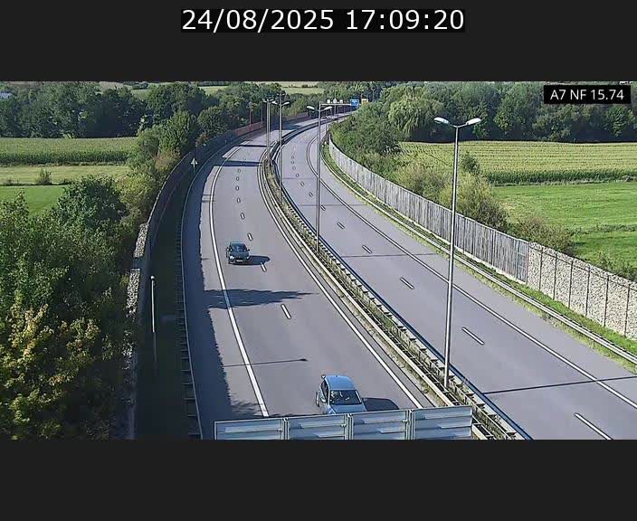 Caméra trafic Luxembourg - A7, Tunnel Mersch, entrée nord, direction Lorentzweiler