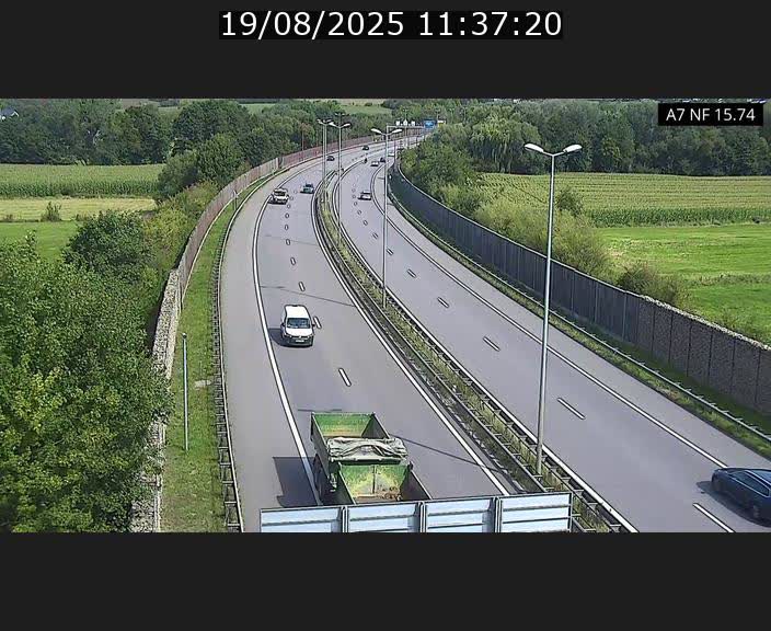 Caméra trafic Luxembourg - A7, Tunnel Mersch, entrée nord, direction Lorentzweiler