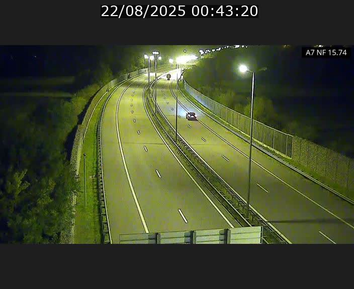Caméra trafic Luxembourg - A7, Tunnel Mersch, entrée nord, direction Lorentzweiler