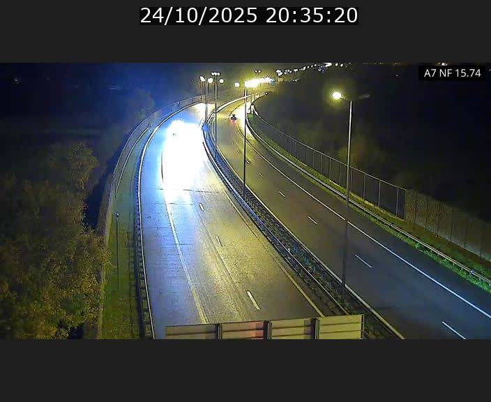 Caméra trafic Luxembourg - A7, Tunnel Mersch, entrée nord, direction Lorentzweiler