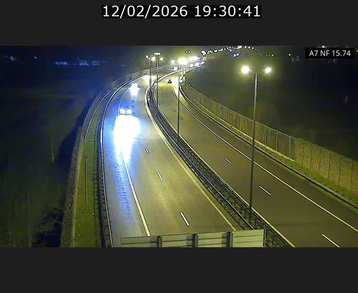 Caméra trafic Luxembourg - A7, Tunnel Mersch, entrée nord, direction Lorentzweiler