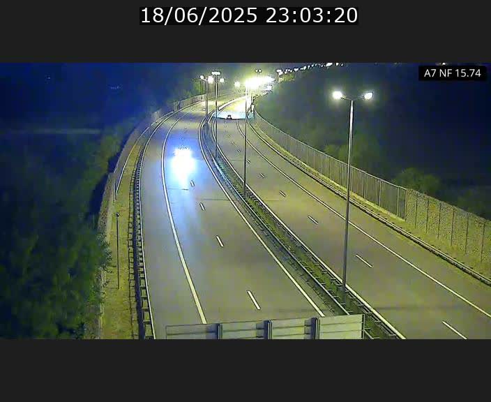 <h2>Caméra trafic Luxembourg - A7, Tunnel Mersch, entrée nord, direction Lorentzweiler</h2>