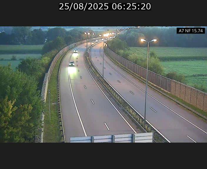 <h2>Caméra trafic Luxembourg - A7, Tunnel Mersch, entrée nord, direction Lorentzweiler</h2>