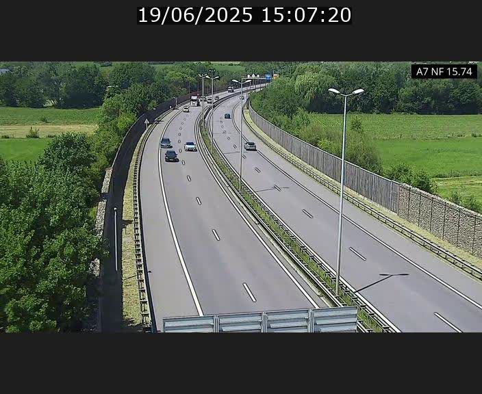 <h2>Caméra trafic Luxembourg - A7, Tunnel Mersch, entrée nord, direction Lorentzweiler</h2>