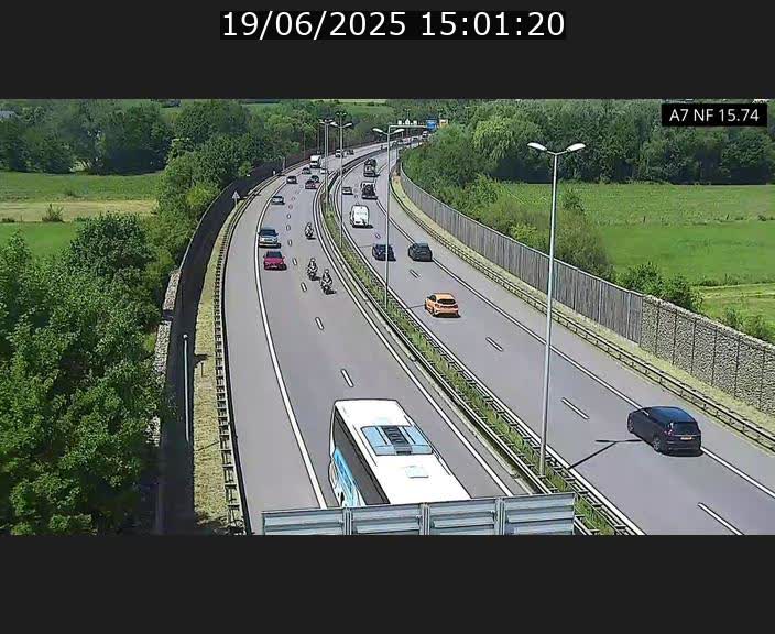 <h2>Caméra trafic Luxembourg - A7, Tunnel Mersch, entrée nord, direction Lorentzweiler</h2>