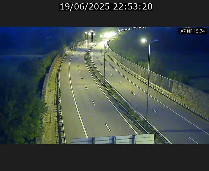 Caméra trafic Luxembourg - A7, Tunnel Mersch, entrée nord, direction Lorentzweiler