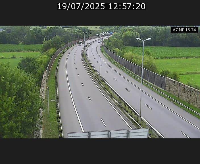 Caméra trafic Luxembourg - A7, Tunnel Mersch, entrée nord, direction Lorentzweiler